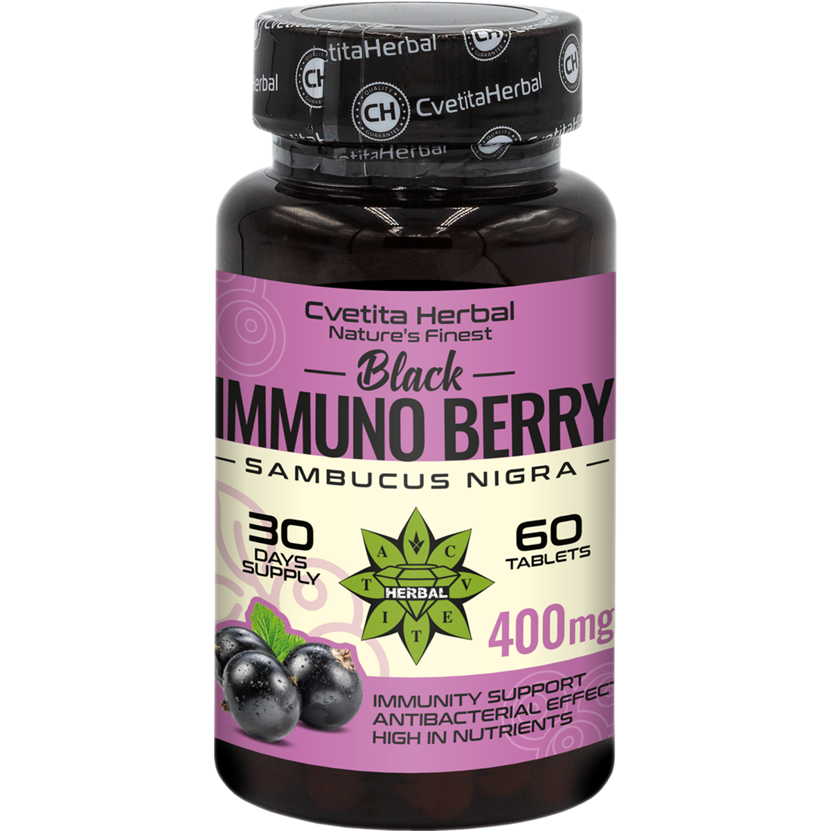 Ekstrakt Crne Bazge - Black Immuno Berry (60 tableta)