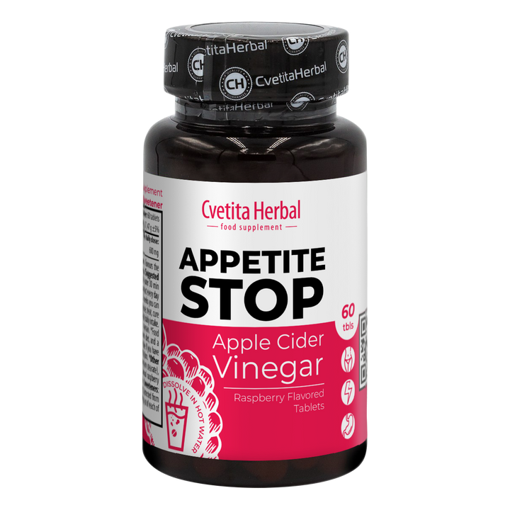 Apple Cider Vinegar "Raspberry" - Appetite Stop (60 tableta)
