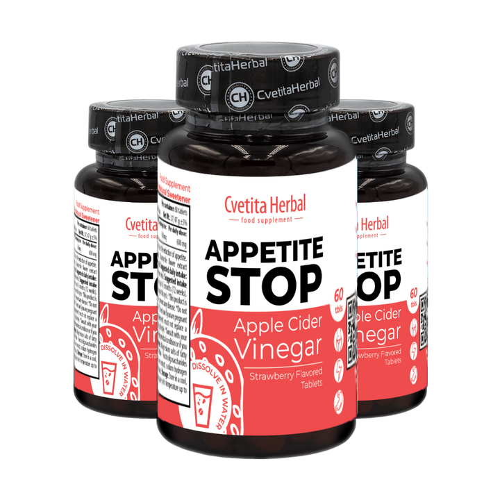 Apple Cider Vinegar "Strawberry" - Appetite Stop (60 tableta)