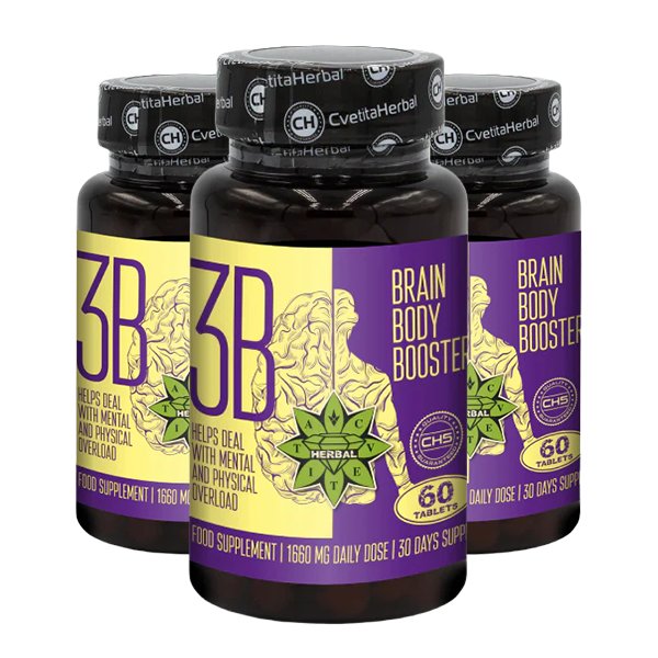 Taurin i Sibirski Ginseng - Brain Body Booster (60 tableta x 1660 mg)
