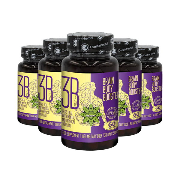 Taurin i Sibirski Ginseng - Brain Body Booster (60 tableta x 1660 mg)
