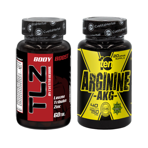 COMBO PAKET: TLZ (Tribulus, Leuzea, Cink) + TEN Arginine 40 tableta