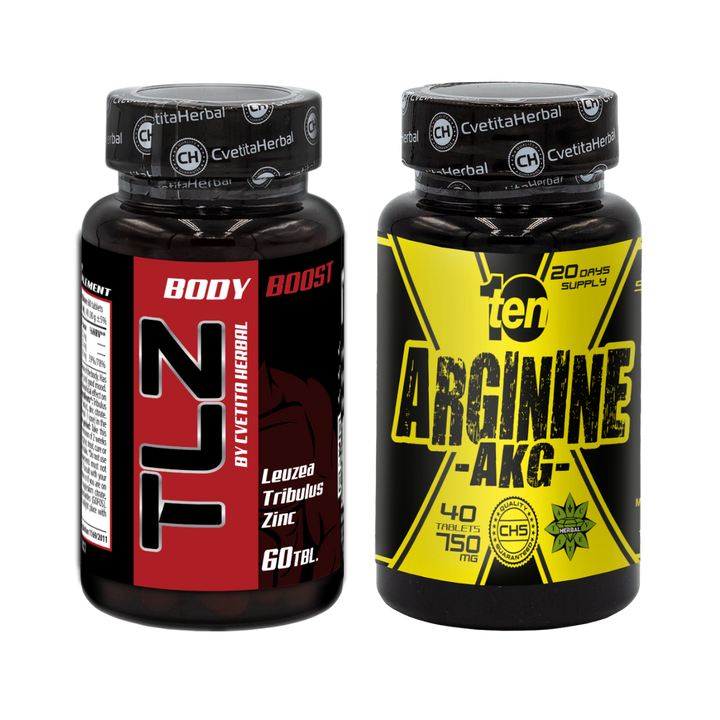 COMBO PAKET: TLZ (Tribulus, Leuzea, Cink) + TEN Arginine 40 tableta