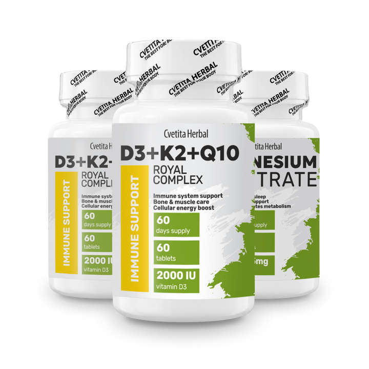Vitamin D3 + K2 + Q10 (60 tableta)