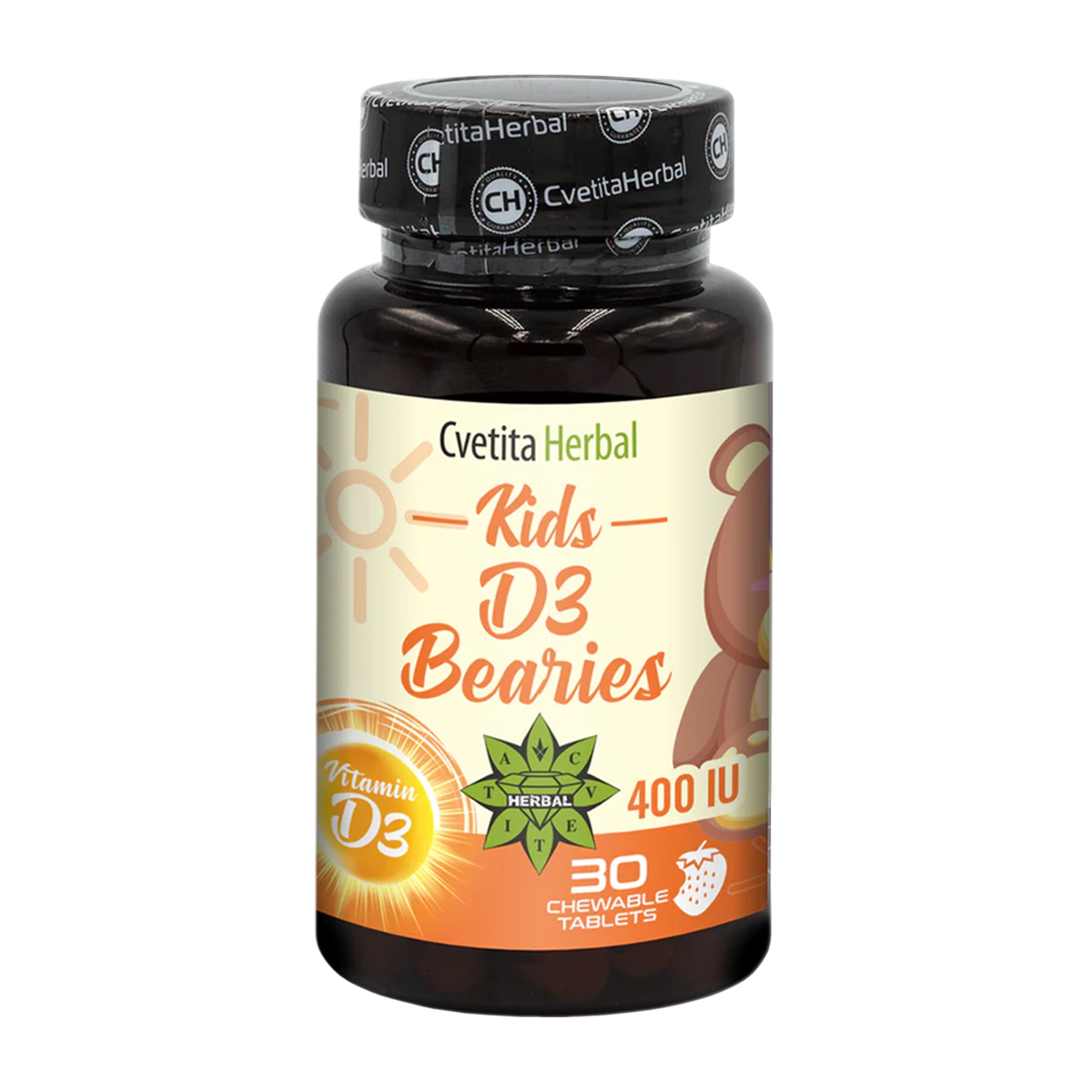 Vitamin D3 za decu - Kids D3 Bearies (30 tableta x 600 IU)