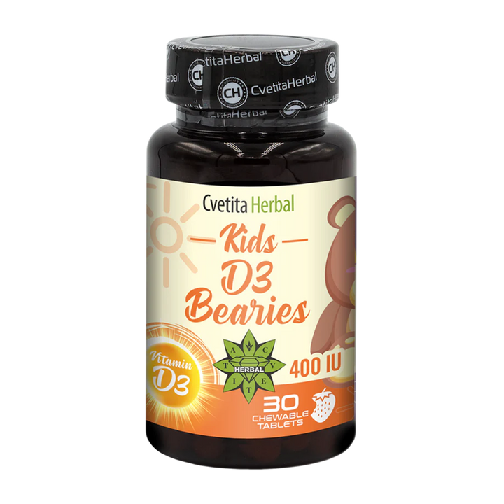 Vitamin D3 za decu - Kids D3 Bearies (30 tableta x 600 IU)