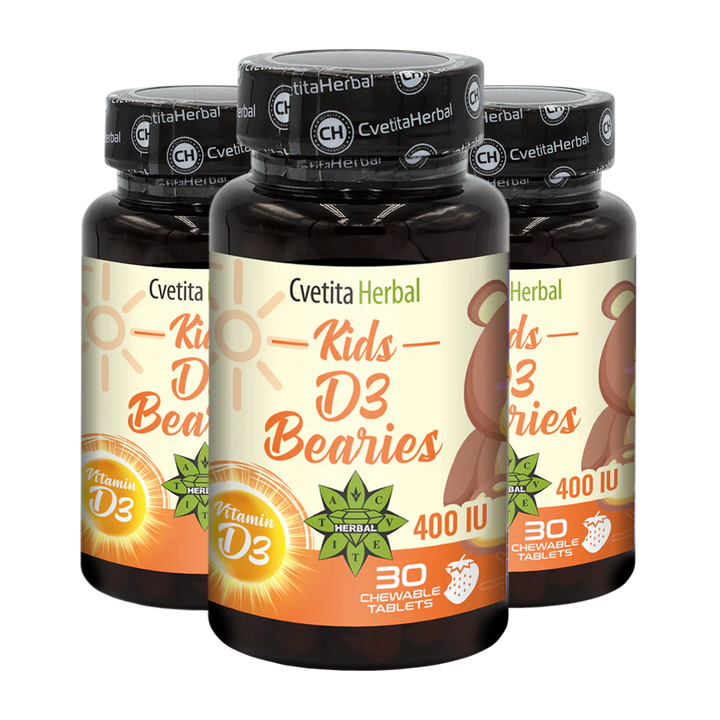 Vitamin D3 za decu - Kids D3 Bearies (30 tableta x 600 IU)