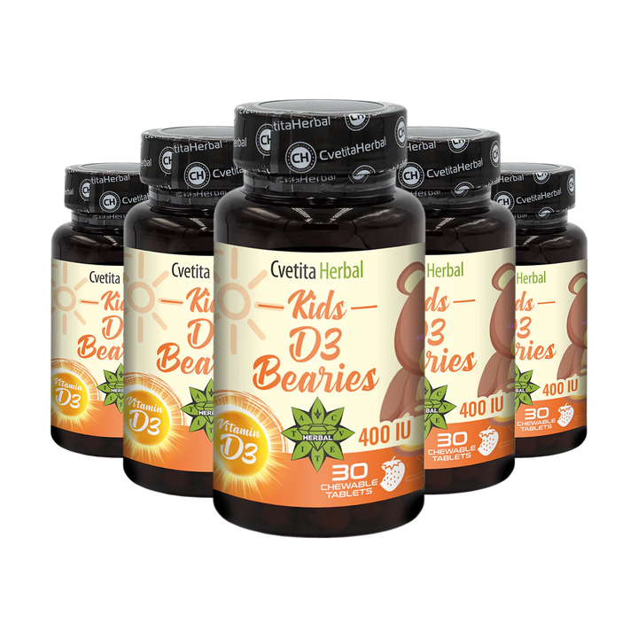 Vitamin D3 za decu - Kids D3 Bearies (30 tableta x 600 IU)