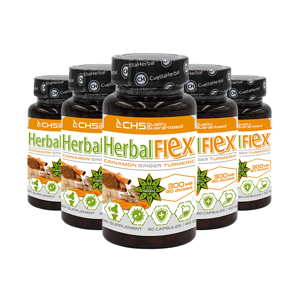 Kurkuma, Đumbir, Cejlonska cimet - Herbal Flex (80 kapsula x 300mg) - Herbal Flex