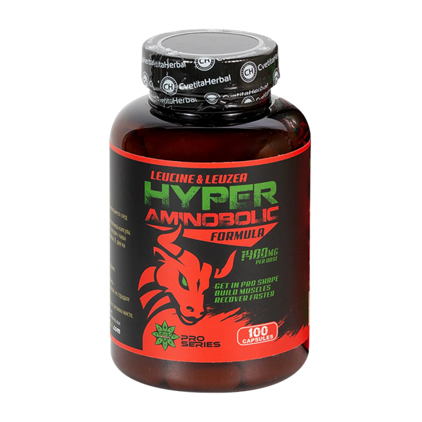 Leucin i leuzea - Hyper Aminobolic (100 kapsula)