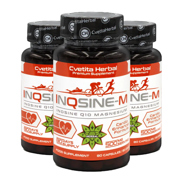 Inozin, Koenzim Q10, Magnezijum - Vegetarijanski (80 kapsula x 500 mg)