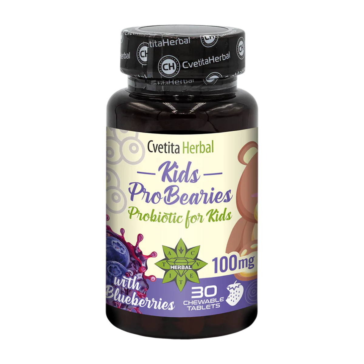 Dečji probiotik "Borovnice" - Kids ProBearies (30 tableta)