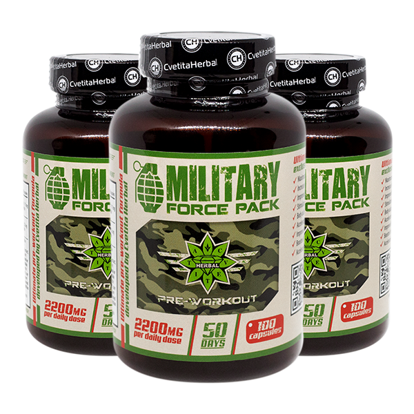Biljke i aminokiseline - Military Force Pack (100 kapsula x 1100 mg)