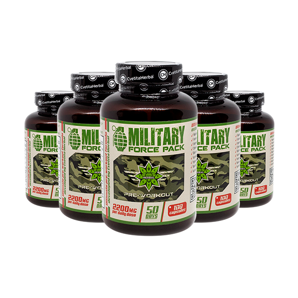Biljke i aminokiseline - Military Force Pack (100 kapsula x 1100 mg)