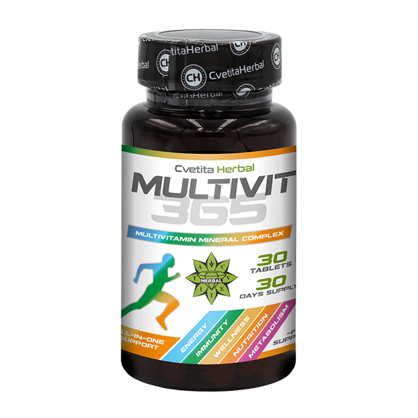 MultiVit 365 - Multivitaminski mineralni kompleks (30 tableta)
