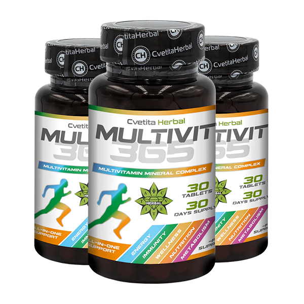 MultiVit 365 - Multivitaminski mineralni kompleks (30 tableta)