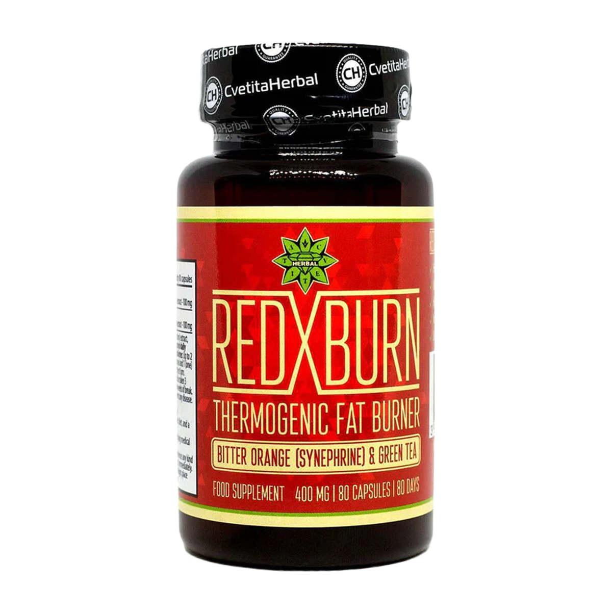 Ekstrakt gorke narandže i zelenog čaja – Red X Burn (80 kapsula x 400 mg)