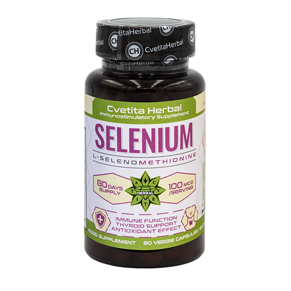 Selen (Se) - Vegetarijanski (80 kapsula x 100 mcg)