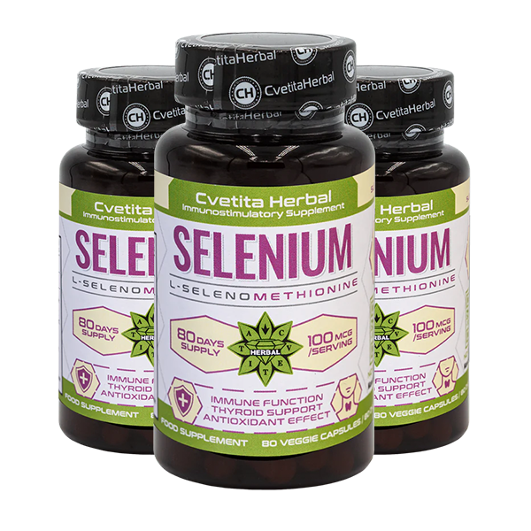 Selen (Se) - Vegetarijanski (80 kapsula x 100 mcg)