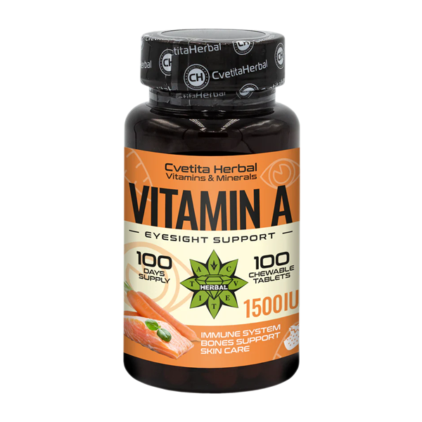 Vitamin A - Za žvakanje (100 tableta 1500 IU)
