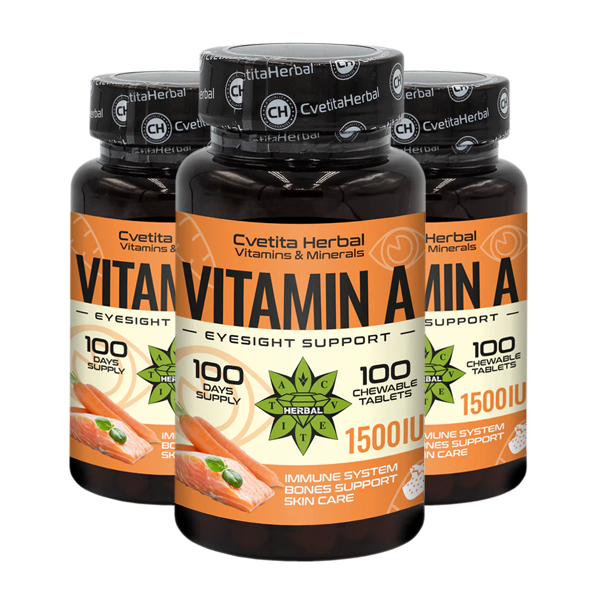 Vitamin A - Za žvakanje (100 tableta 1500 IU)