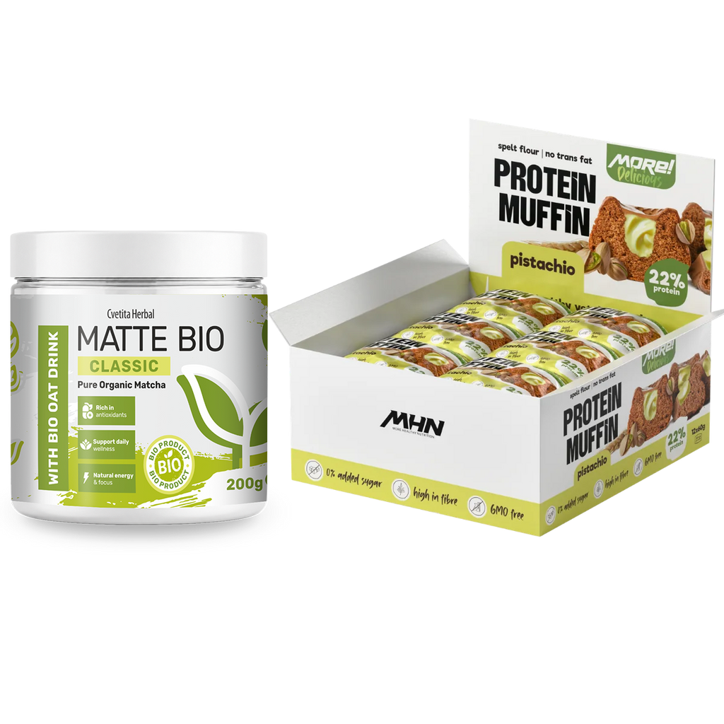 Matte Bio Classic i proteinski mafini sa pistaćima MHN - kombo pakovanje