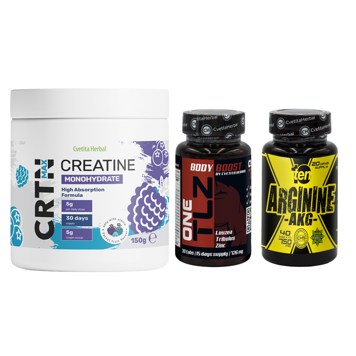 COMBO PAKET: TLZ + ARGININE + CRTN MAX