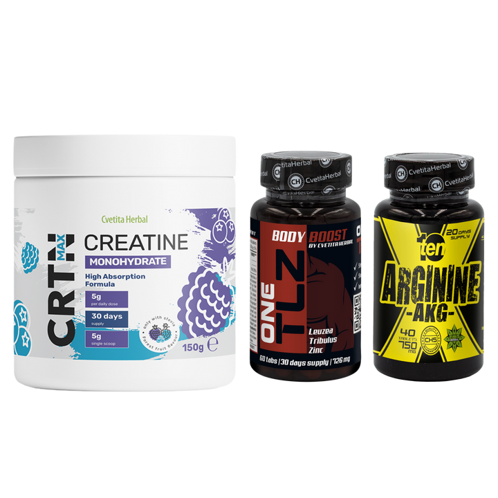 COMBO PAKET: TLZ + ARGININE + CRTN MAX