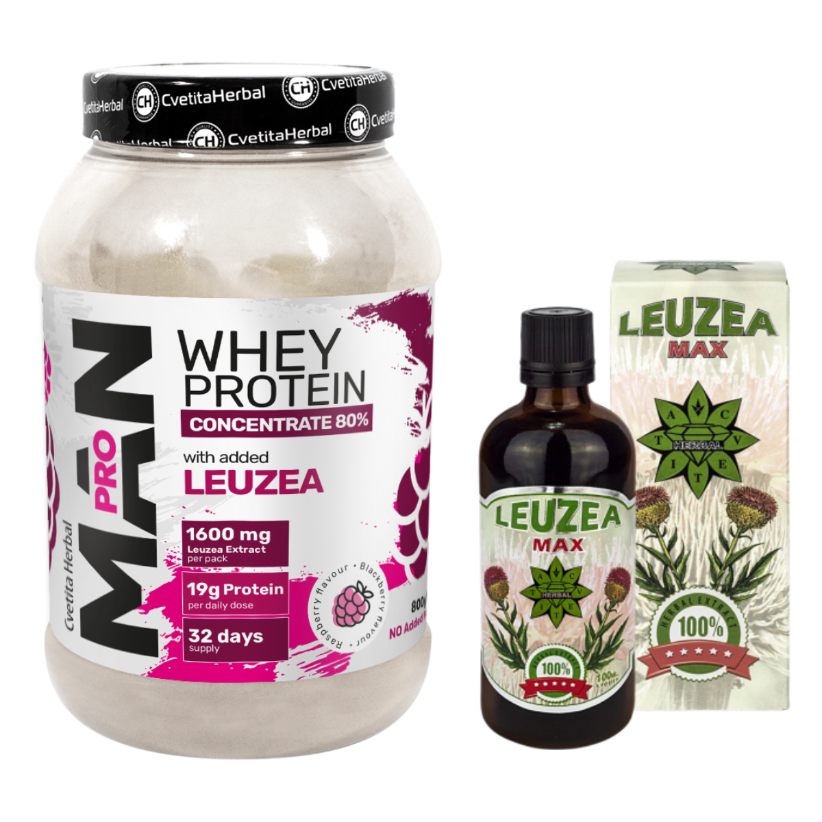 Whey Protein MAN PRO + Leuzea Max 100 ml